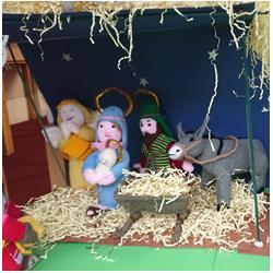 Open Knitted Nativity